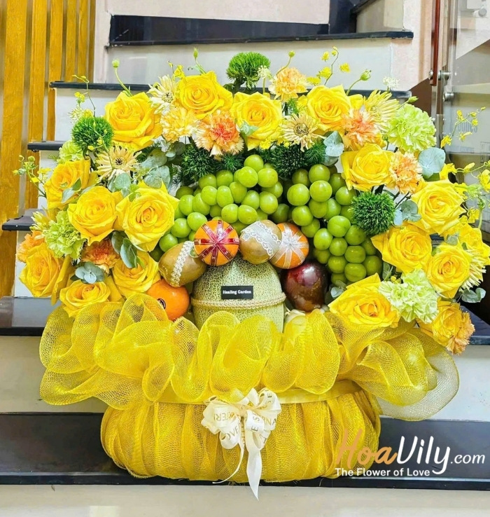 Giỏ trái cây cao cấp - Hân hoan thuận lợi