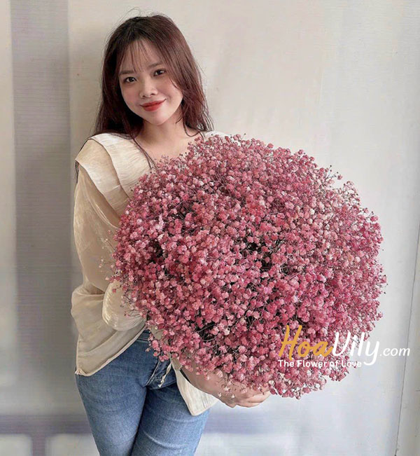 bó hoa cầu hôn - hoa baby