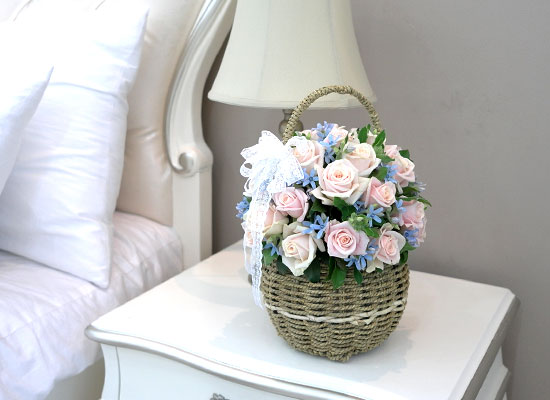 Hoa cắm giỏ nghệ thuật