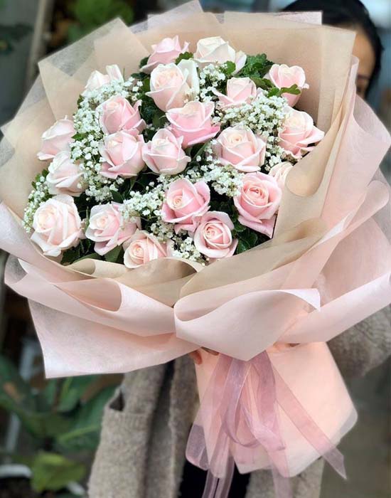 Bó hồng pastel tặng nàng
