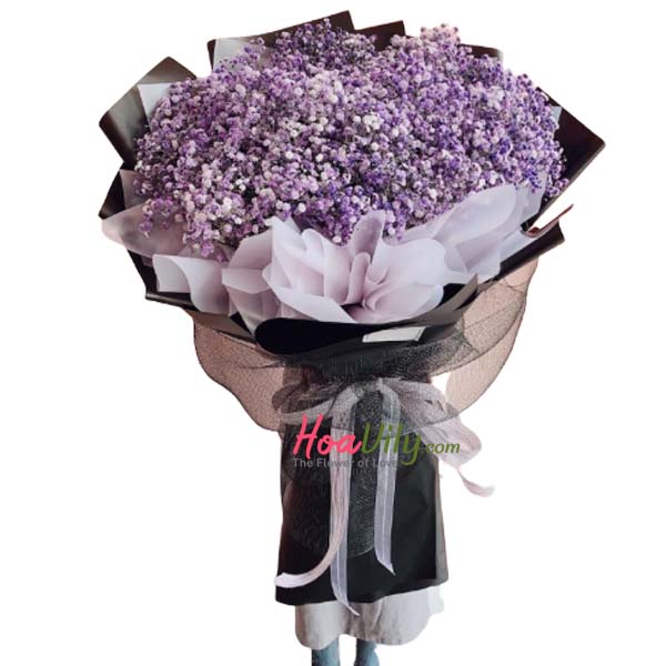 Bó hoa baby tím - Mộng mơ