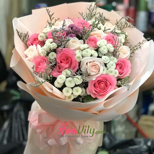 Bó hồng ngọt ngào 