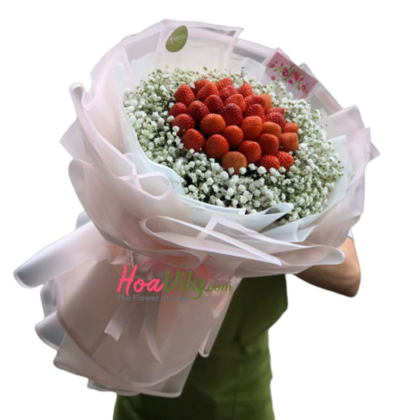Bó hoa dâu tây - Làm dâu nhà anh nhé 