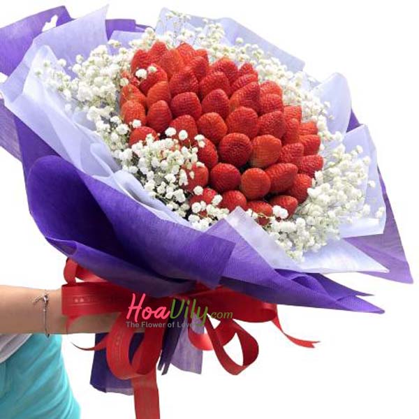 Bó hoa dâu tây - Ngọt ngào