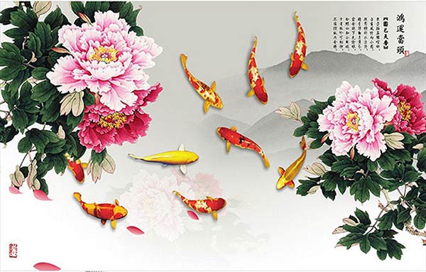 cá chép hoa mẫu đơn